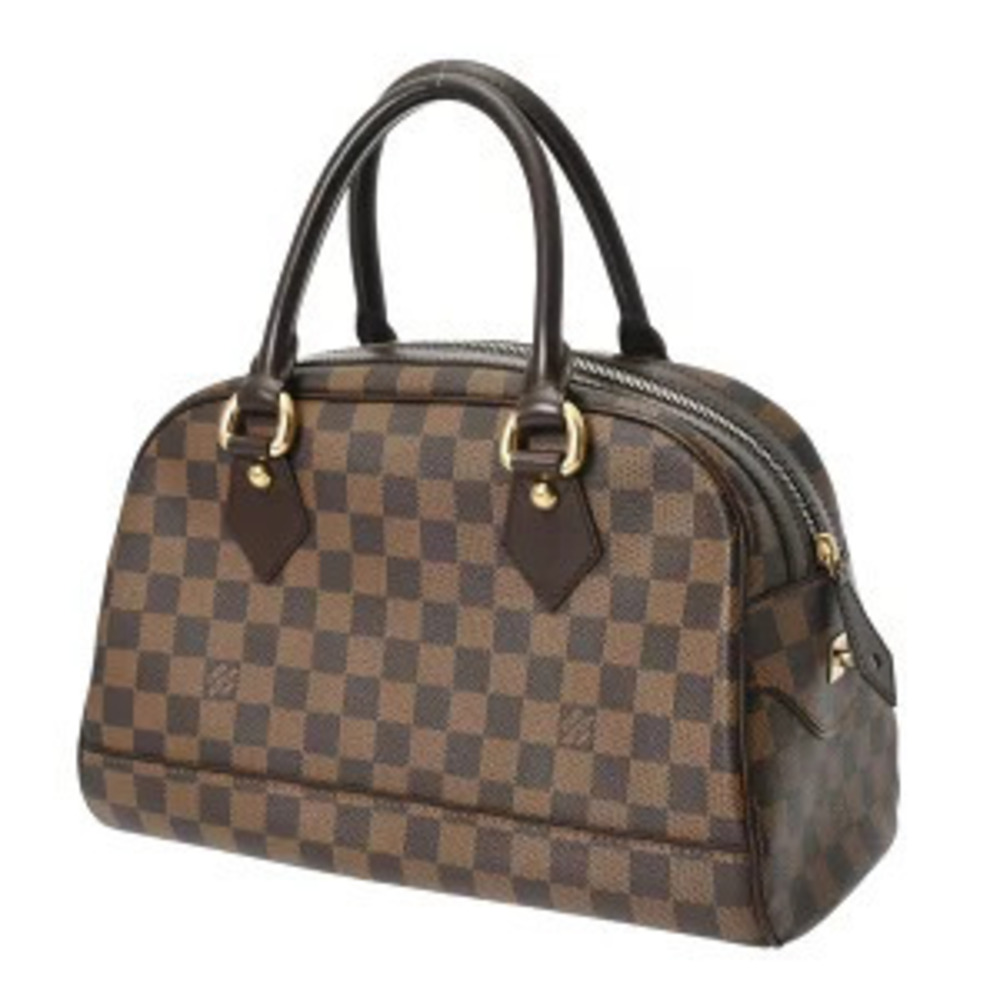 Louis Vuitton Canvas Boston Bag Duomo Brown Damier